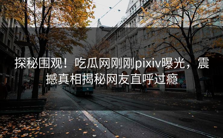 探秘围观！吃瓜网刚刚pixiv曝光，震撼真相揭秘网友直呼过瘾